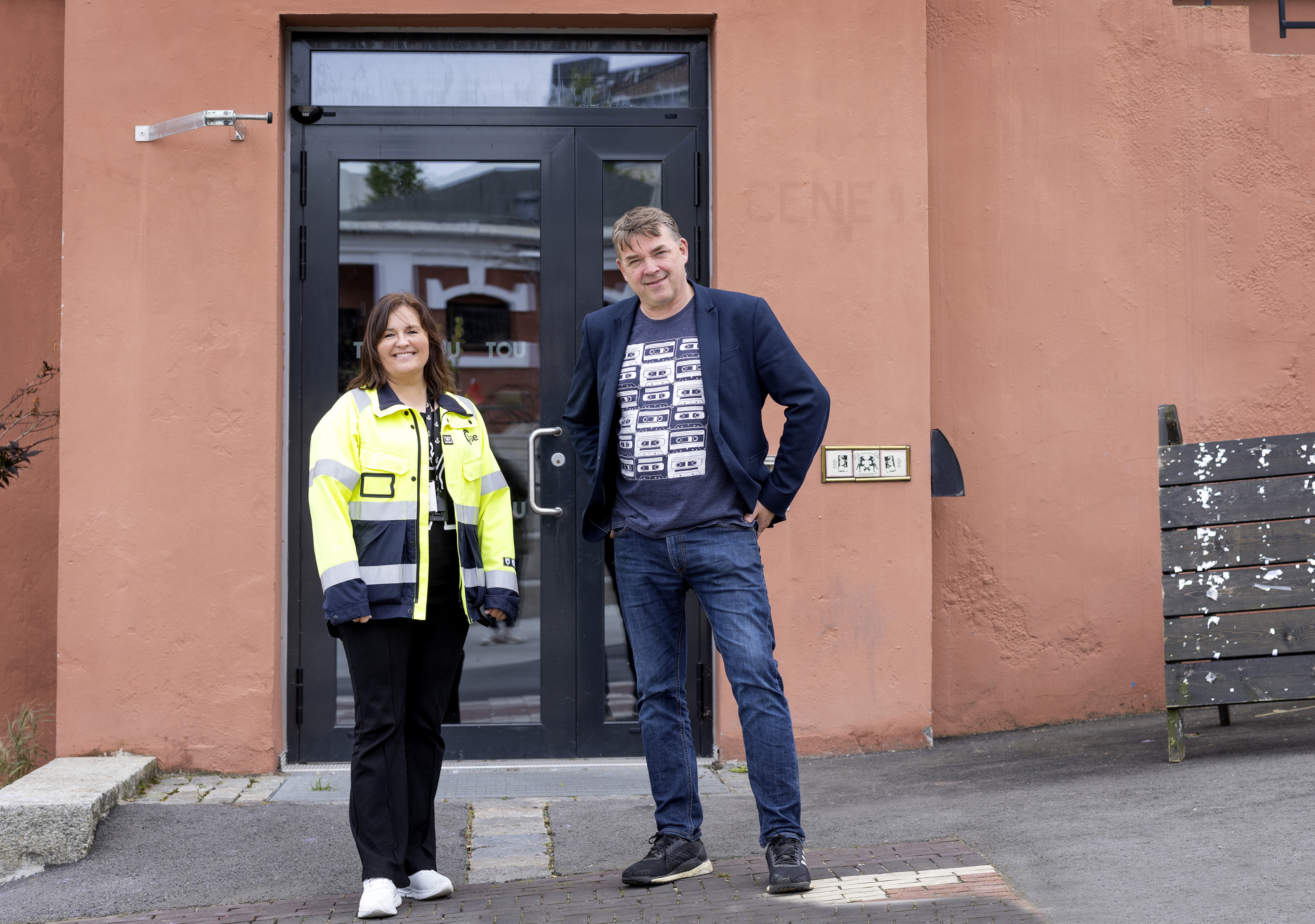 Marlein Undheim i Lyse Neo og daglig leder i Tou Scene, Per Arne Alstad.