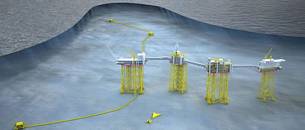 Johan Sverdrup feltet. (Illustrasjon: Statoil)