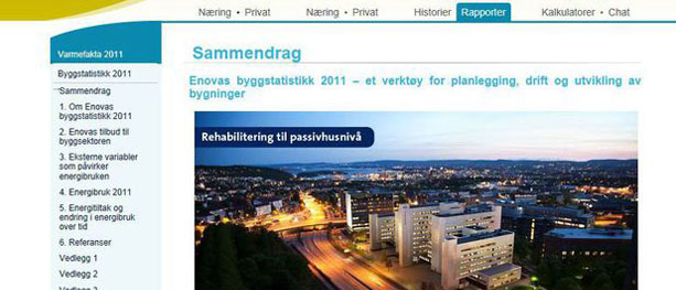 Enovas Byggstatistikk for 2011 er klar