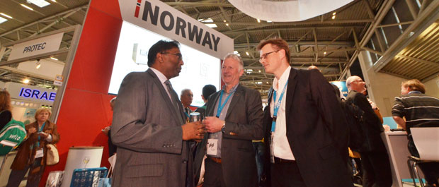 Mottakelse med en smak av Norge på IFAT