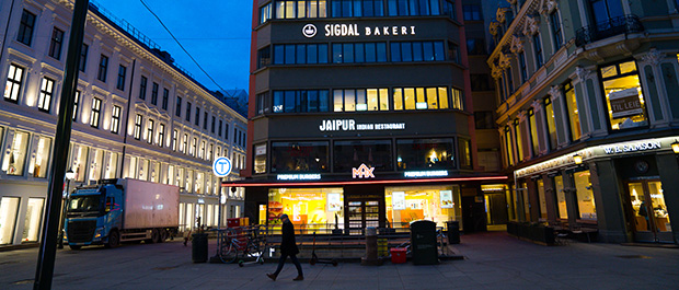 Klimaklokka tikker på Egertorget