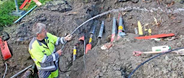 Fornyet 135 år gamle ledninger i Kristiansand