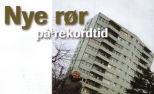 Nye avløpsrør på rekordtid