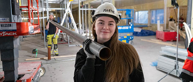 Marthe skal bli rørlegger