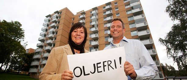 Ut med olje- inn med pelletsfyring