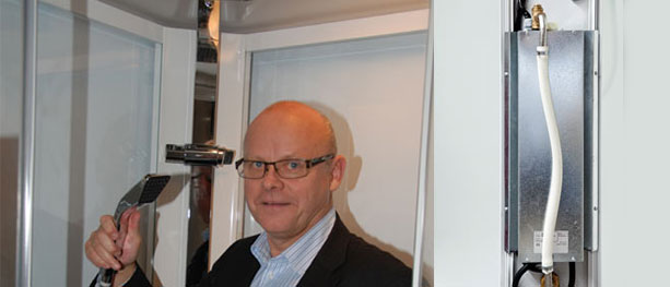 Bildet: Som eneste dusj/steamkabinett på det norske markedet