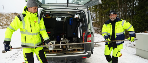 Kan styre ventilene fra servicebil