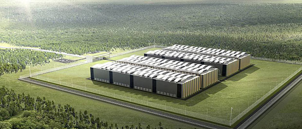 Illustrasjonsbilde: Greenfield Datacenter. (Foto: Entra Eiendom)