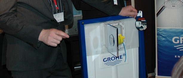 Bildet: Grohe Fresh er kompatibel med skjulte sisterner fra Grohe.