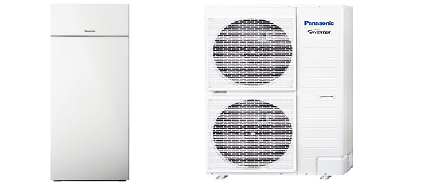 Bildet: Panasonics Aquarea luft-til-vann varmepumpe med All in One-modul