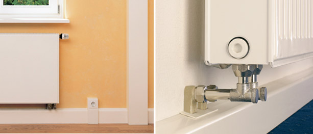 Skjuler utenpåliggende rør