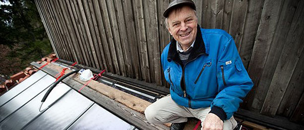 Støyskjerm gir solvarme