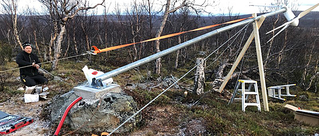 Fossilfri løsning på patruljehytter