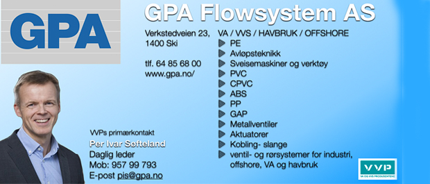 GPA Flowsystem er nytt VVP-medlem