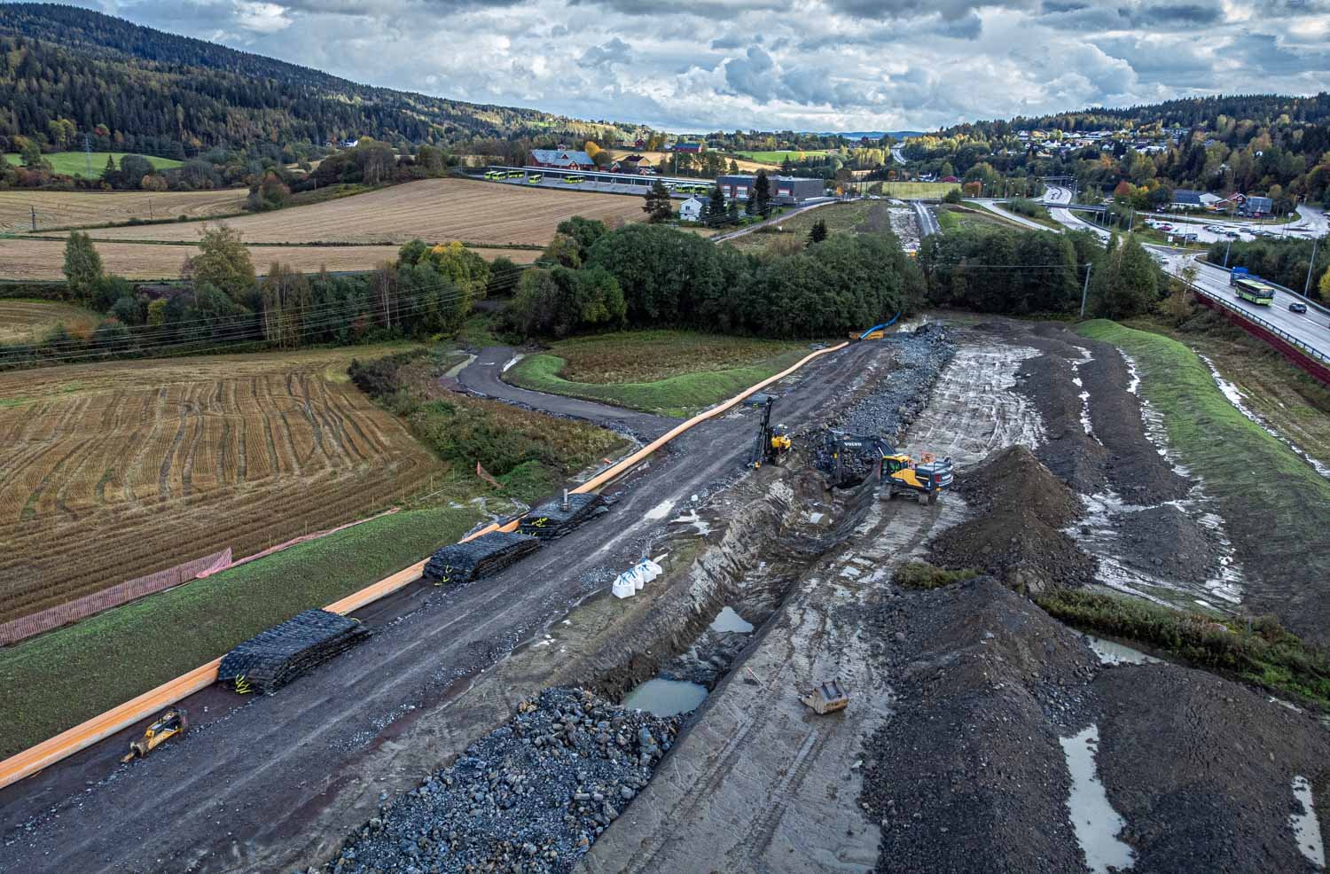 Vann- og avløspledning graves ned i Nittedal