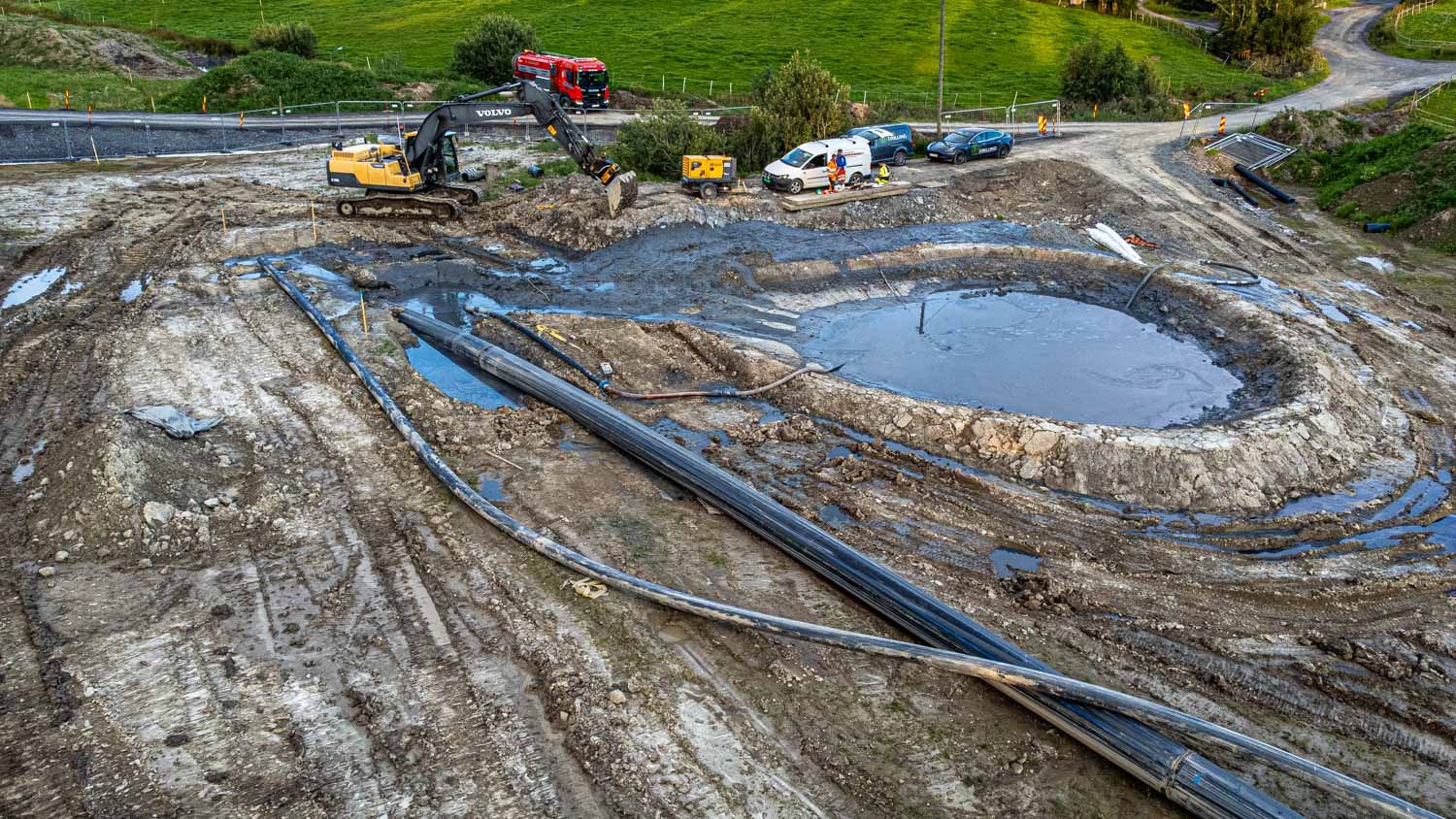NoDig-prosjekt på Romerike, sommeren 2023. (Foto: Jørn Søderholm)