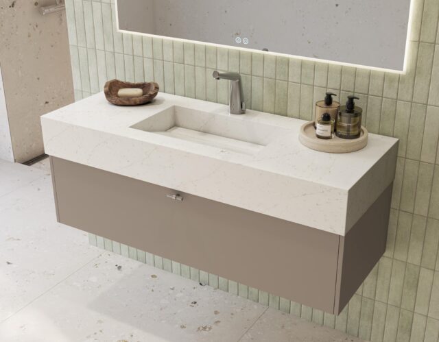 Foss Bad lanserer &laquo;Simplicity&raquo; – ny silestoneservant i Persian White