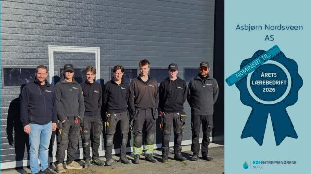 Asbjørn Nordsveen AS nominert til Årets Lærebedrift 2026