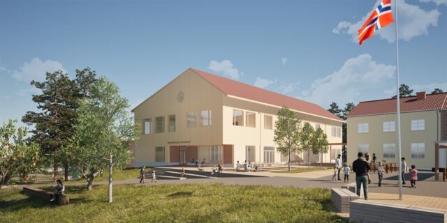 Bygger Nesoddtangen skole og flerbrukshall